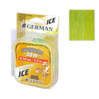 Леска зимняя German W-Yellow 30 м