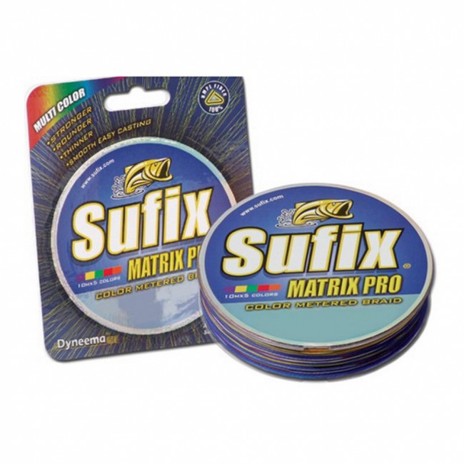 Леска плетеная SUFIX Matrix Pro x6 разноцвет. 100м
